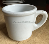 aa985 - c1936 dated Arbeitsdienst - large porcelain coffee cup mug - RAD Reichsarbeitsdienst