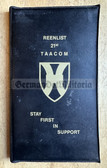 aa997 - US Army 21st TAACOM Germany - Theatre Sustainment Command - folder with two maps of West Germany