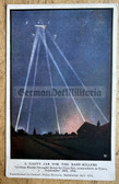 ab037 - British WW1 postcard - Zeppelin Airship shot down over Essex England on 24th September 1916