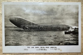 ab039 - British WW1 anti-German propaganda postcard - Zeppelin Airship L15 shot down sinking in the Thames