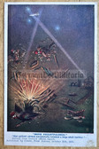 ab053 - British WW1 postcard - Zeppelin Airship raids on England caricature