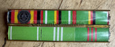ab095 - 6 place paper medal ribbon bar - VP VoPo Volkspolizei police - Officer and non Officer