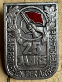ab093 - Kampfgruppen 25 years anniversary badge