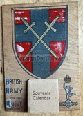 ab088 - c1946 British Army of the Rhine souvenir wall calendar
