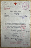 ab079 - GUERNSEY - German occupied channel island - Red Cross communication document with relatives in England - very scarce