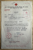 ab080 - GUERNSEY - German occupied channel island - Red Cross communication document with relatives in England - very scarce