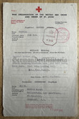 ab085 - GUERNSEY - German occupied channel island - Red Cross communication document with relatives in England - very scarce