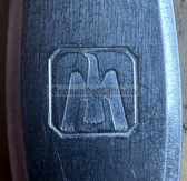 ab349 - 7 - fish knife cutlery - with engraved eagle logo - WMF Cromargan steel