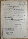 ab240 - c1942 original Ministry of the Interior approval for promotion of a Regierungsvermessungsrat