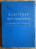 ab370 - c1968 DKB Deutscher Kulturbund member book with due stamps - East German cultural organisation - issued to a man from Frankfurt/Oder