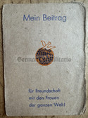 ab319 - c1967 East German membership book of the IDFF - Internationale Demokratische Frauenföderation (German: International Federation of Democratic Women)