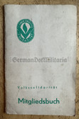 ab321 - c1970 Volkssolidarität membership book with due stamps - woman from Frankfurt/Order