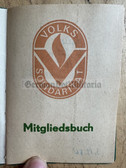 ab305 - c1981 Volkssolidarität membership book with due stamps - woman from Frankfurt/Order