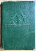 ab315- c1976 East German Social Security book for a man from Frankfurt/Oder - worked as a builder