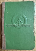 ab316- c1974 East German Social Security book for a woman from Frankfurt/Oder - worked RFT TV & Radio sales