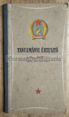 ab275 - c1951 Hungarian school examination record book - quite interesting