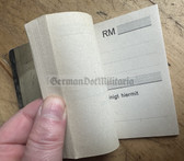 ab276 - complete pad/block of Reichsmark receipts from before 1945