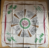 ab265 - c1980's GT Grenztruppen Border Guards Reservist Scarf - given at the end of service