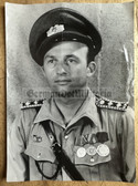 ab132 - 1950s DVP Volkspolizei VP police officer portrait photo - medals on shirt