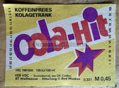 ab399 - original DDR drinks label - Cola - Cola Hit from Bad Muskau Weißwasser