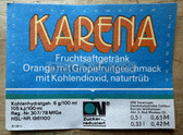 ab410 - original DDR drinks label - Soda - Karena from Bad Muskau Weißwasser