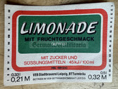 ab412 - original DDR drinks label - Soda - Limonade from Leipzig