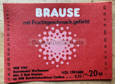 ab413 - original DDR drinks label - Soda - Brause from Bad Muskau Weißwasser 