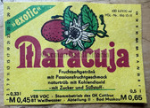 ab415 - original DDR drinks label - fruit juice - Maracuja from Bad Muskau Weißwasser 