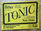 ab418 - original DDR drinks label - Tonic - Bitter Tonic from Bad Muskau Weißwasser 