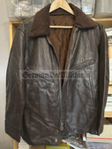 wo303 - c1978 dated Soviet Air Force officer Pilot - leather flight uniform jacket - size 52-2