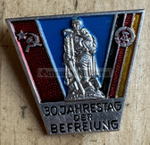 ab435 - 2 - Soviet monument in Treptower Park in Berlin badge - silver