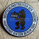 ab437 - c1964 Deutschlandtreffen - National Youth meeting in Berlin enamel participant badge