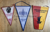 rp083 - East German Wimpel Pennant - lot of 3
