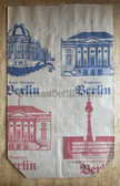 ab460 - 3 - large Berlin Hauptstadt der DDR paper shopping bag with Fernsehturm, Palast der Republik, PdR, etc