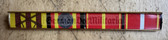 is016 - 4 place paper medal ribbon bar for wear on shirts with Kampforden - NVA or Stasi senior Officer or General rank