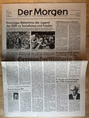 ab549 - DER MORGEN - East German newspaper of the LDPD political party - 23rd May 1985