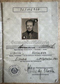 ab531 - NVA Wehrpass issued in in Eisenach in 1963 -  WDA Wehrdienstausweis document