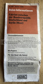 ab525 - c1978 pocket guide for West Berliners to visit East Berlin and the DDR