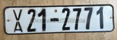 ab543 - original pre 1976 NVA vehicle registration number plate