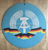 ab496 - DDR East German state crest wall plaque - cardboard