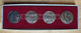 ab468 - c1976 four coin presentation set in case - 20th anniversary of the NVA
