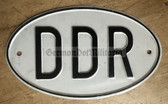 ab471 - East German international car DDR sign plaque - pressed metal - large size