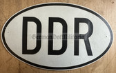 ab472 - East German international car DDR sign plaque - plastic - large size