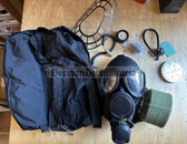 wo047 - Soviet Army PMK gas mask - with many accessories and black bag