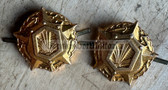 su094 - Soviet Army Chemical Troops uniform collar tabs devices - pair