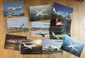 ab573 - 10 - East German set of postcards in folder - Interflug state airline