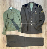 wo162 - Soviet Army Parade Uniform trousers, jacket, shirt & tie - Artillery
