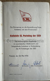 ob017 - East German book of short stories from socialist activists with photos - nice SED dedication from 1976