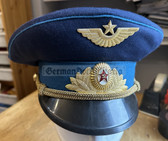wo247 - Soviet Air Force officer & longer serving parade/walking out visor hat - size 56