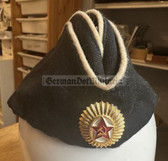 wo286 - c1990 dated Soviet navy officer overseas hat Pilotka - size 57